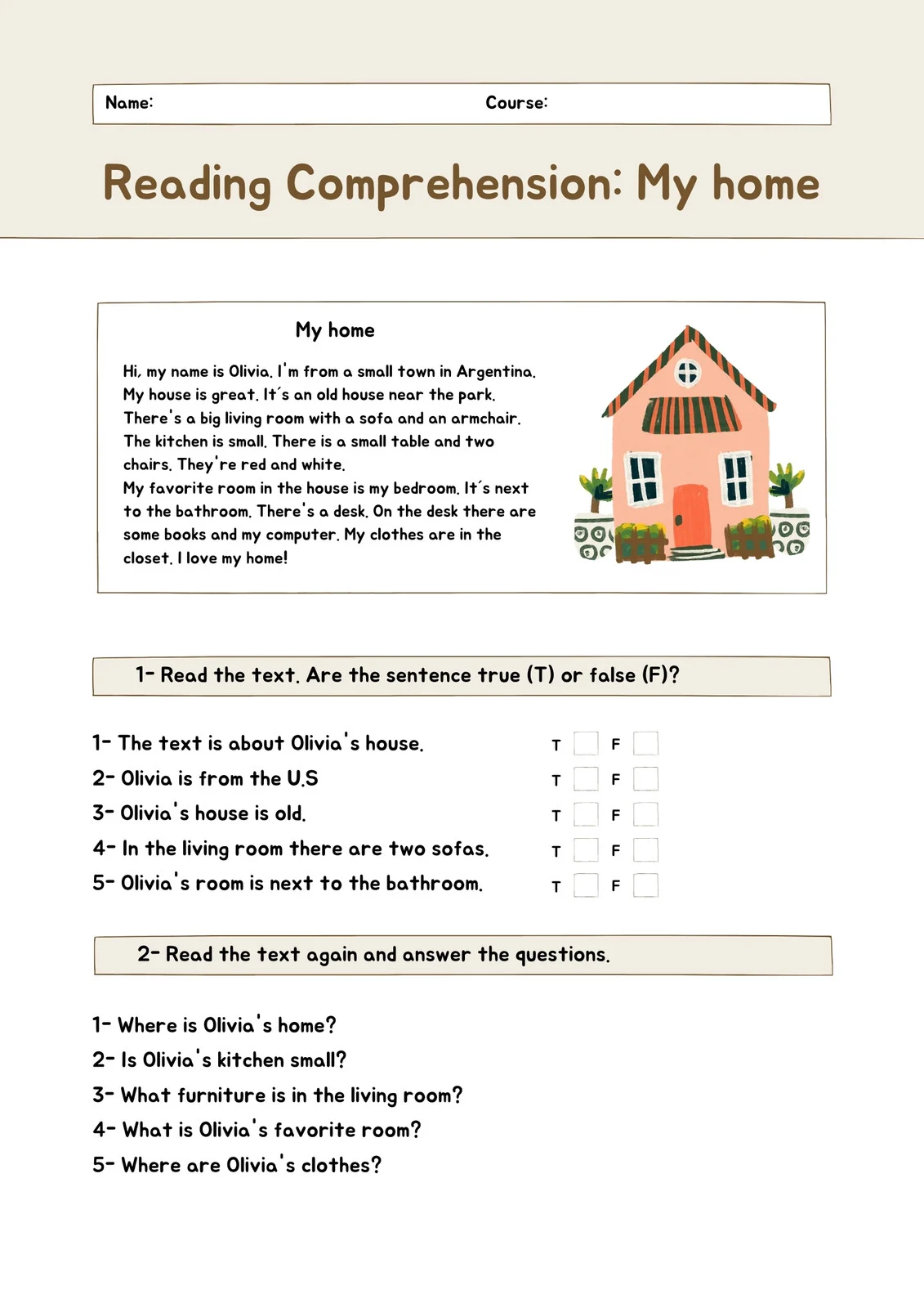 Reading Survey worksheet for sixth graders to explore their reading goals