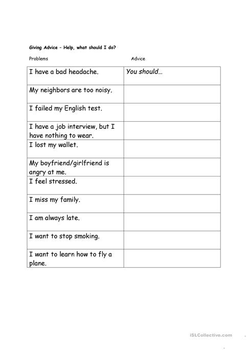 ASL Worksheet Offer Yourself Advice Sixth Grade Activity Sixth grade student writing a letter for the Offer Yourself Advice worksheet in an ASL classroom