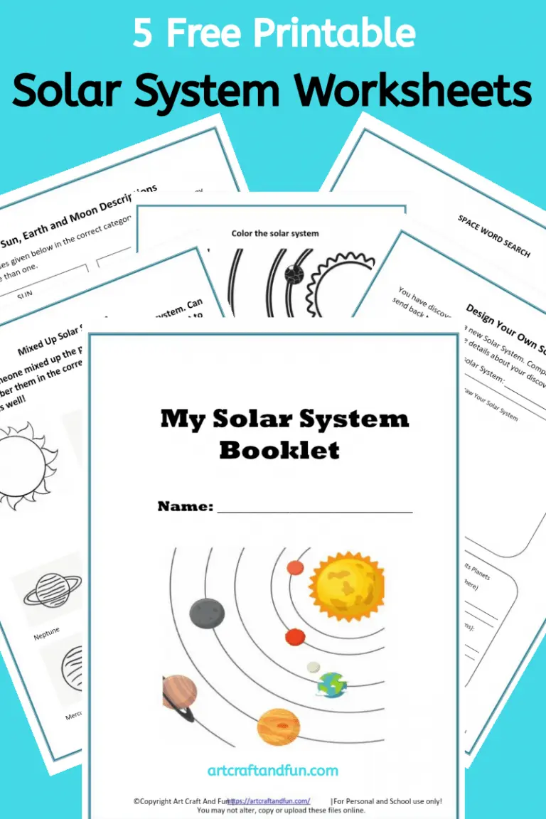 A sixth grade student analyzing planet sizes and distances on the solar system to scale worksheet