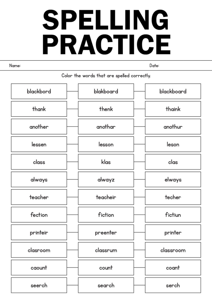 Sixth grade spelling worksheet featuring a pastry theme and vocabulary exercises from Parvatis Pastry Palace