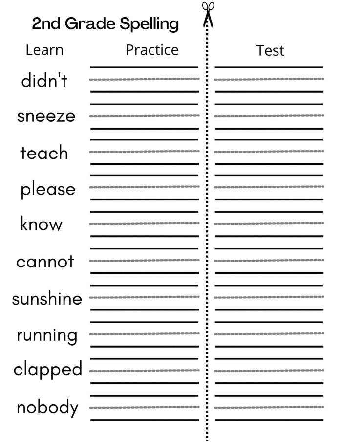Sixth grade students practicing spelling and vocabulary with the Parvati’s Pastry Palace worksheet