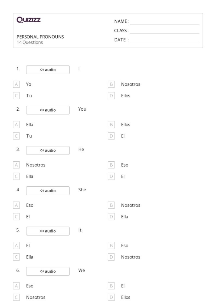 Identifying Vague Pronouns Worksheet for Sixth Grade Grammar Practice Worksheet designed for sixth graders to practice identifying vague pronouns in writing