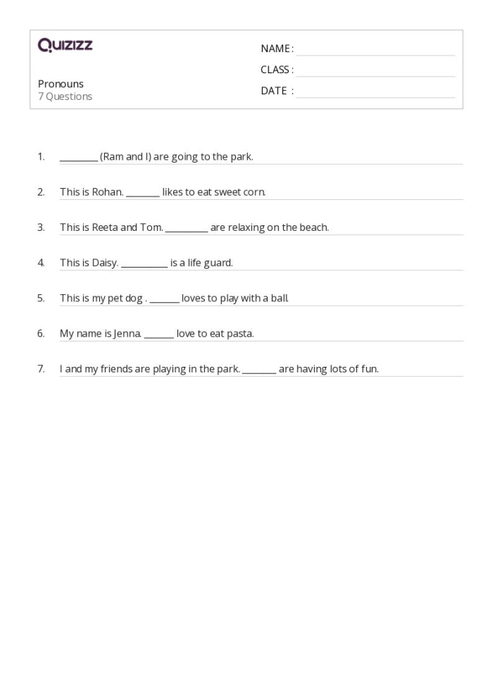 Identifying Vague Pronouns Worksheet for Sixth Grade Grammar Practice Worksheet designed to help sixth graders identify and correct vague pronouns in their writing