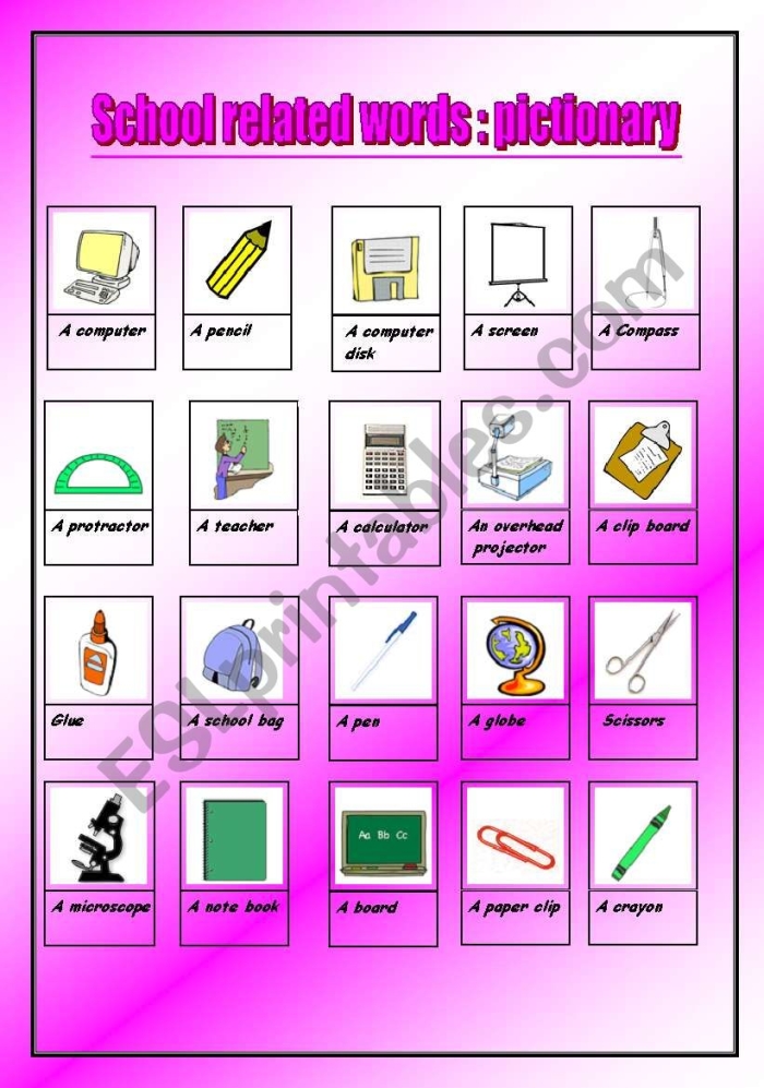 Describe the Difference Between Related Words Language Worksheet for Grade 6 Sixth grade students completing a worksheet exercise comparing the meanings and connotations of related vocabulary words