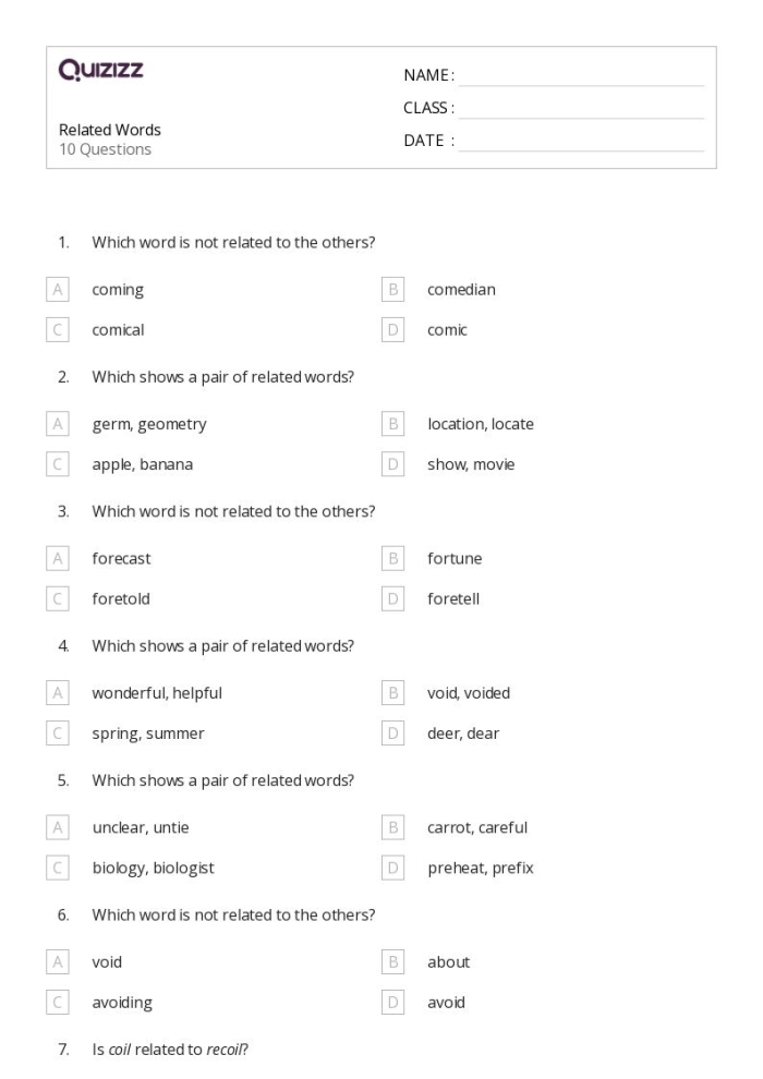 Comparing Related Word Meanings Vocabulary Worksheet for 6th Grade Addition Sixth grade students completing a worksheet on explaining the nuance and connotation between related addition terms