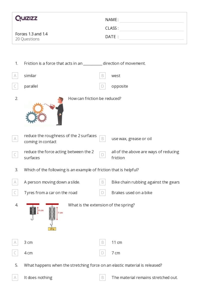 Worksheet illustrating the water cycle and the energy forces at work for sixth-grade students
