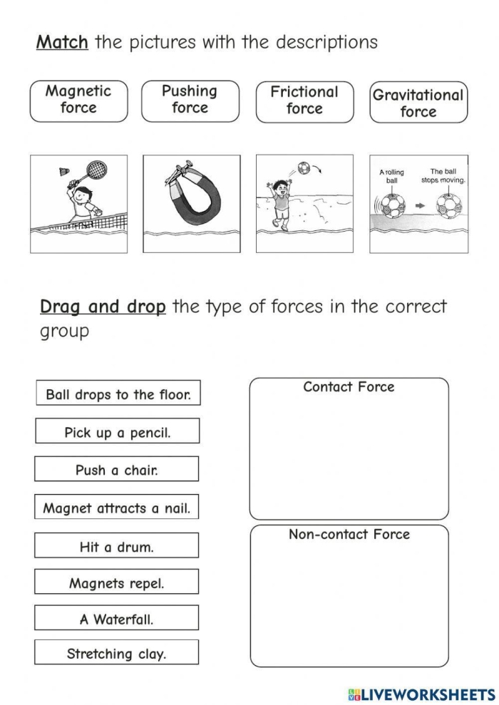 Sixth grade students learning about water cycle energy and environmental forces on a worksheet