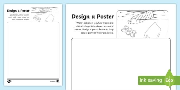 A sixth grade science student reviewing a two-page environmental worksheet about water pollution and case study research