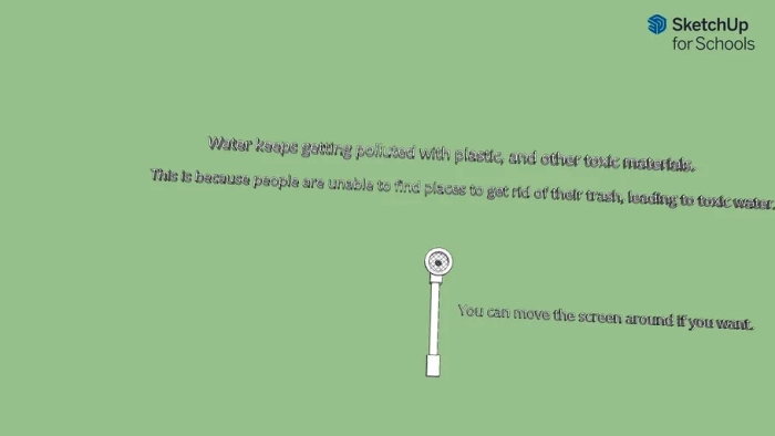 Students engaging with the Human Impact: Water Pollution worksheet, analyzing pollution effects