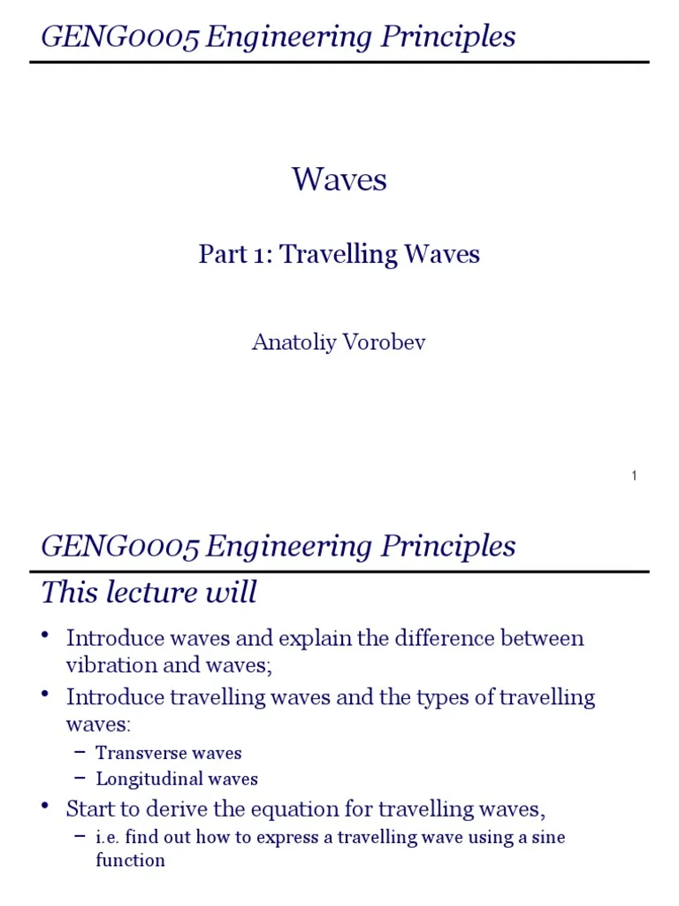 Sixth grade physical science worksheet covering the basic characteristics of waves part one