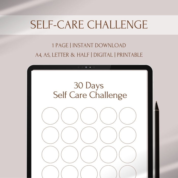 Self-Care Challenge worksheet designed for sixth graders to promote healthy habits. 30-Day Self-Care Challenge Worksheet for Earth and Space Science.