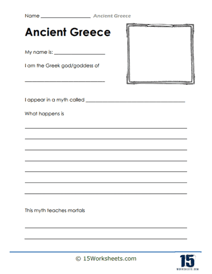 Worksheet comparing Athens and Sparta, highlighting key differences in ancient Greek city-states. Engaging social studies resource for sixth-grade students.