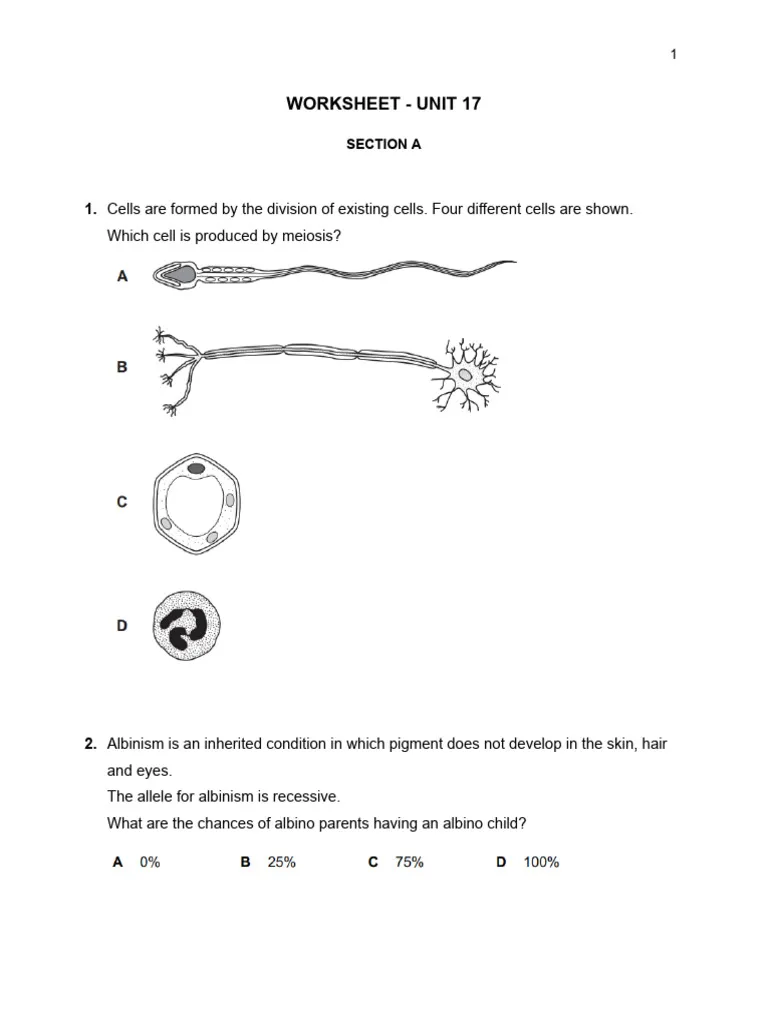 How Do We Influence the Inheritance of Traits Worksheet for Middle School Science Sixth grade students completing a worksheet about natural and artificial selection processes