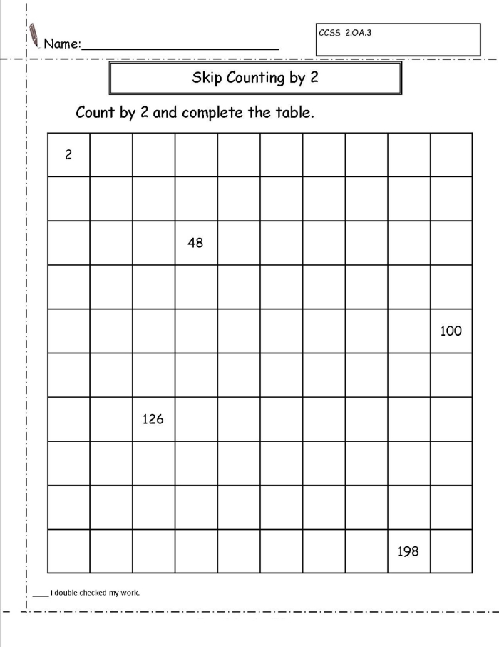 Second grade students practicing math skills with a skip count by two dot to dot zoo animal worksheet