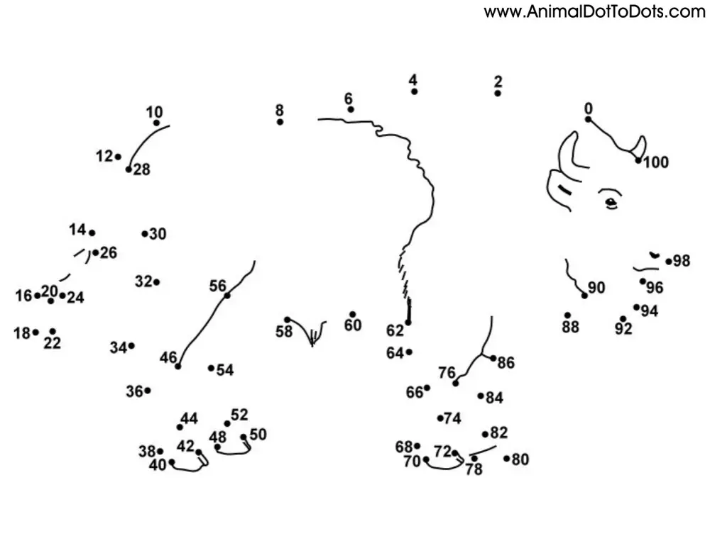 Counting by 2s dot to dot worksheet for children with numbers to connect