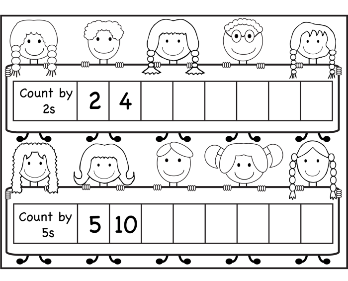 Second grade student practicing skip counting by 2s on a dot-filled worksheet