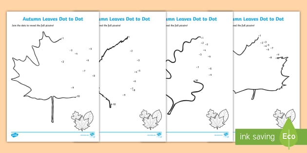 Second grade students practice counting by twos with this leaf dot to dot worksheet number five