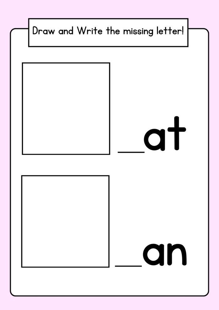 Worksheet image featuring celestial words with missing first letters for kids to complete