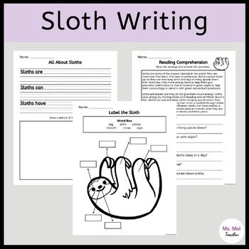 A colorful worksheet featuring the Sleepy Sloth Gets Lost story for kindergarten geometry lessons
