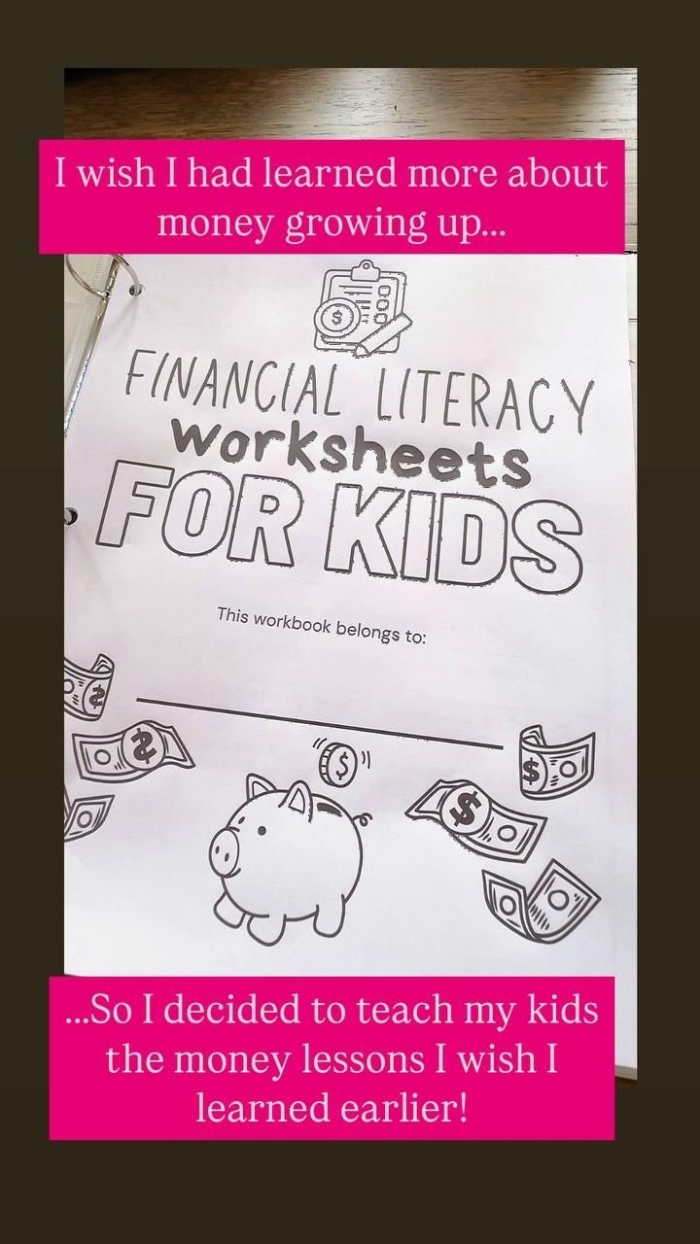 Sixth grade student working on a worksheet about calculating unit prices to find the best shopping deals