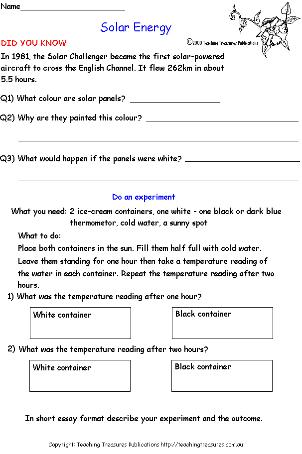 Engaging activity sheet about the sun's power and its uses in our daily lives Worksheet on solar energy for third graders exploring renewable energy sources