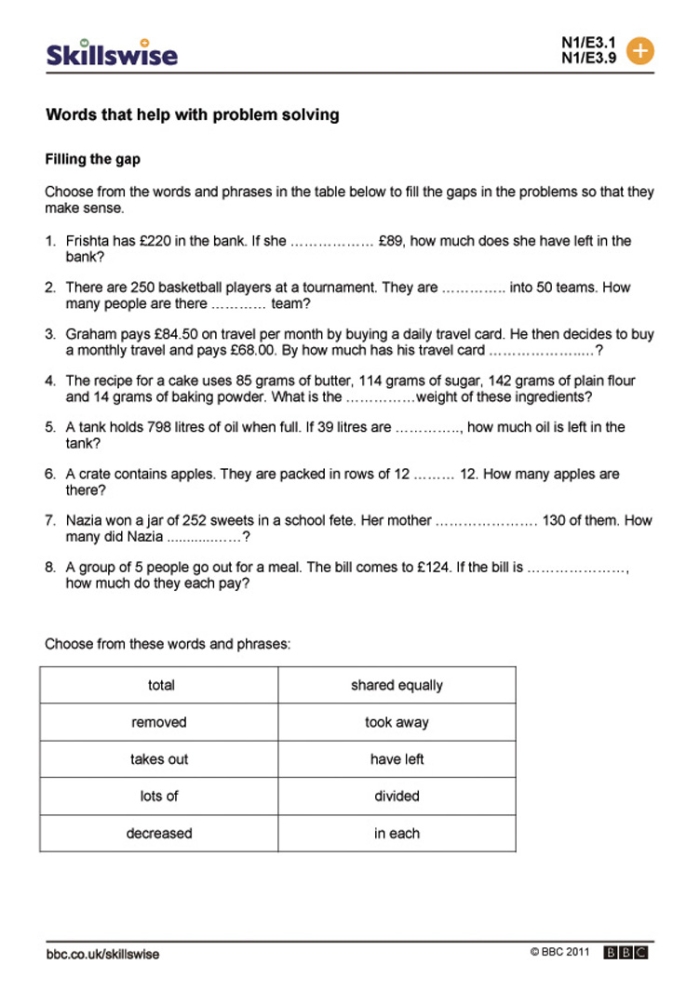 Finding the Problem and the Solution with Question Words Exercise 22 Third grade worksheet showing question words who what when where why and how used to identify problems and solutions in a history passage