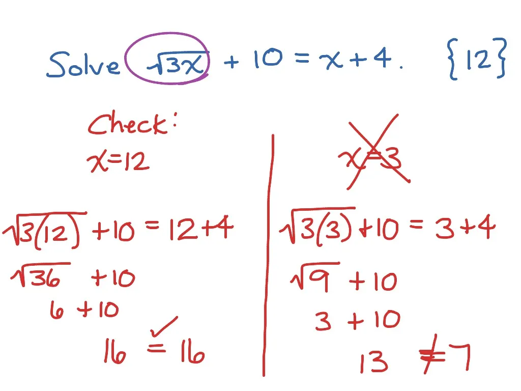 Solving Square Root Equations Worksheet Number 25 Eighth grade student working on a math worksheet about solving square root equations