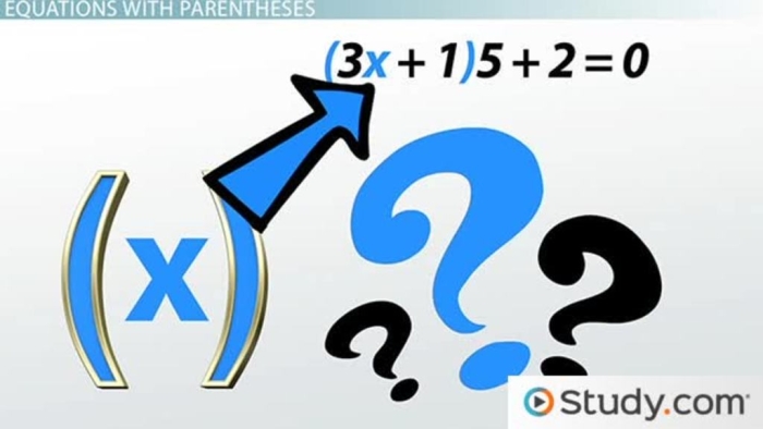 Worksheet featuring seventh-grade algebra problems focused on solving equations with parentheses using division. Educational resource for practicing algebraic skills with a one-page format.