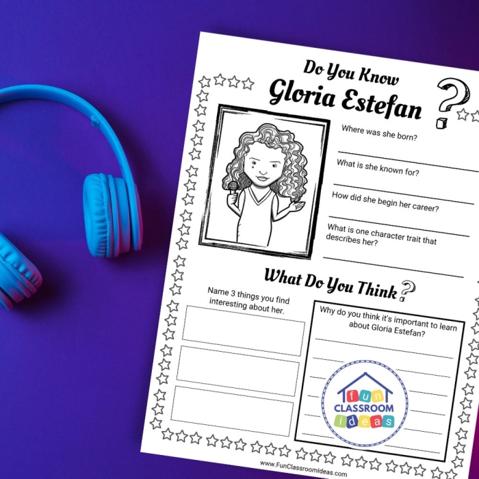 Sonia Sotomayor biography worksheet for fourth graders exploring her childhood challenges