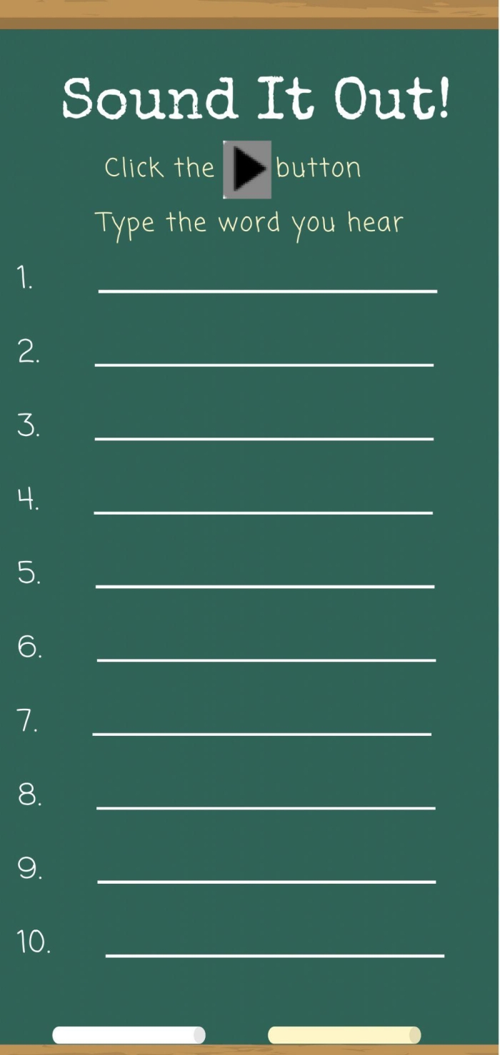 Sound Off! phonics assessment worksheet for young learners Worksheet assessing letter sounds for Pre-K students