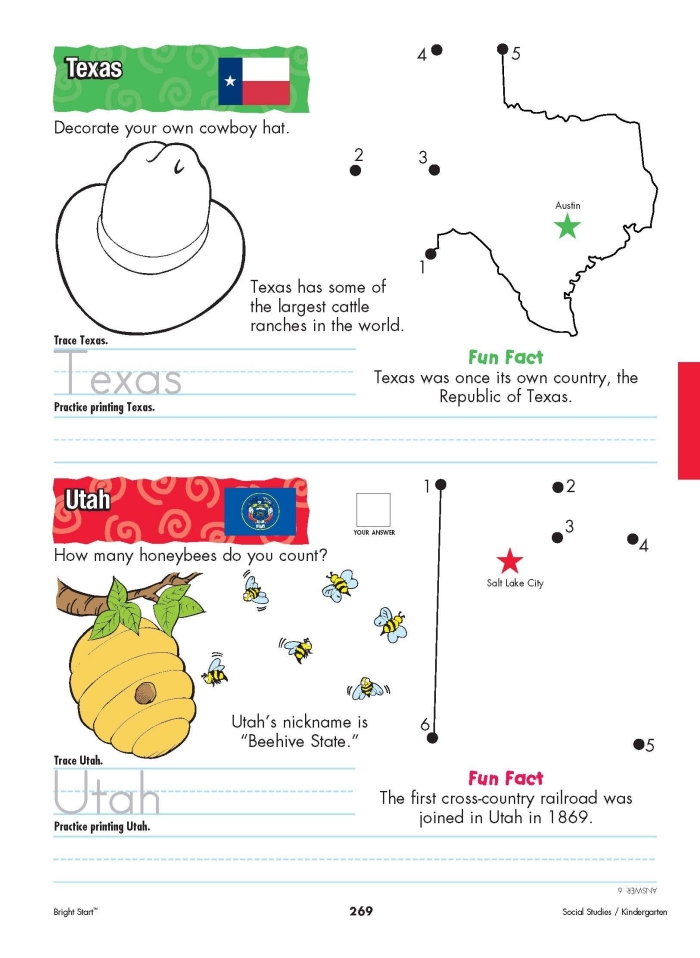 Map-labeling worksheet for identifying Southern States in the United States