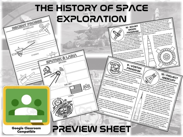 Seventh grade reading comprehension worksheet about government space exploration funding