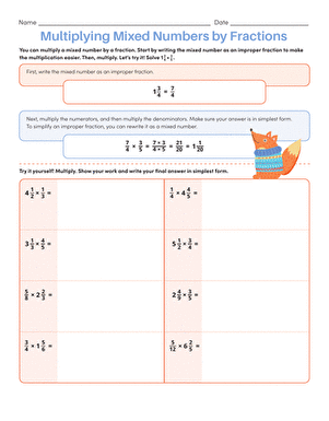 Fifth grade worksheet for multiplying mixed numbers by fractions with an Earth and Space Science theme