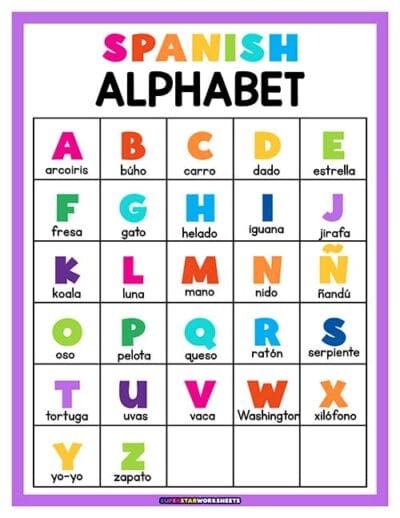 Engaging Spanish alphabet activity for young learners focusing on the letter "A Colorful worksheet featuring the Spanish letter "A" for first graders