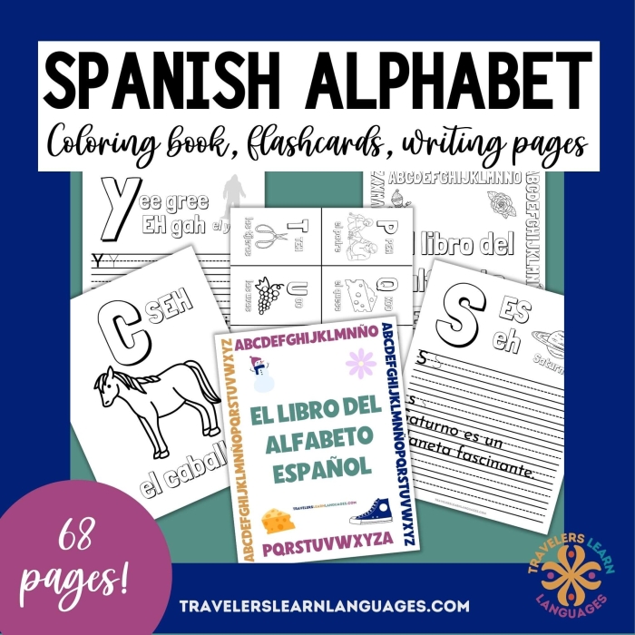 Spanish Alphabet worksheet for kindergarten students to practice their letters