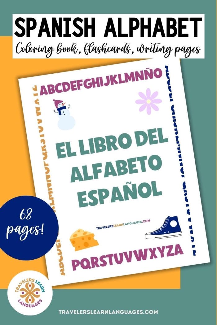 Spanish Alphabet worksheet for kindergarten students to sing and recite