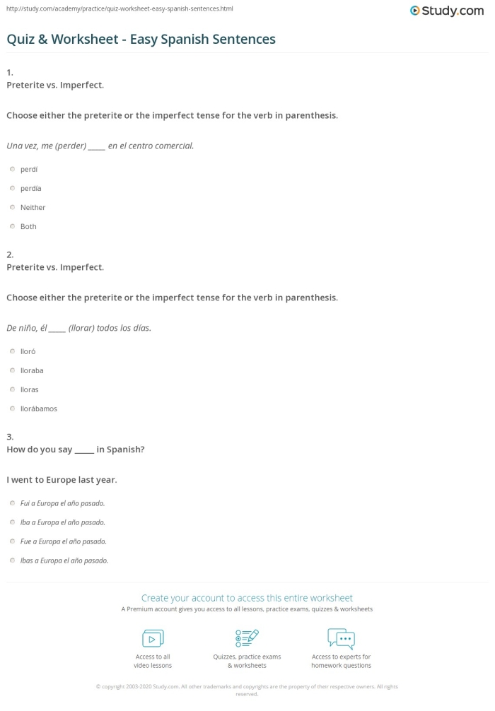 Fifth grade student completing a Spanish animal vocabulary sentence exercise