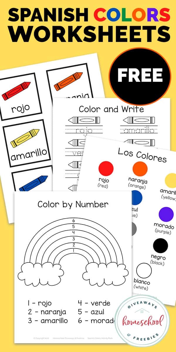 Colors in Spanish Learning Activity for Elementary Students Second grade students learning Spanish color vocabulary with colorful illustrations and fill-in-the-blank exercises
