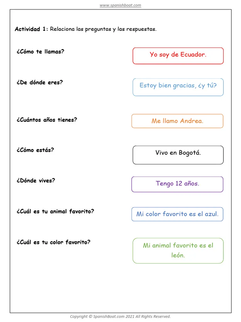 Fourth grade Spanish worksheet focusing on spelling and forming interrogative sentences