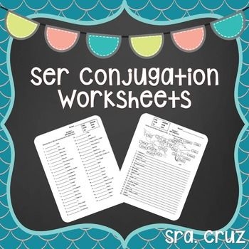 Worksheet focusing on the Spanish verb ser for fourth graders, featuring engaging activities
