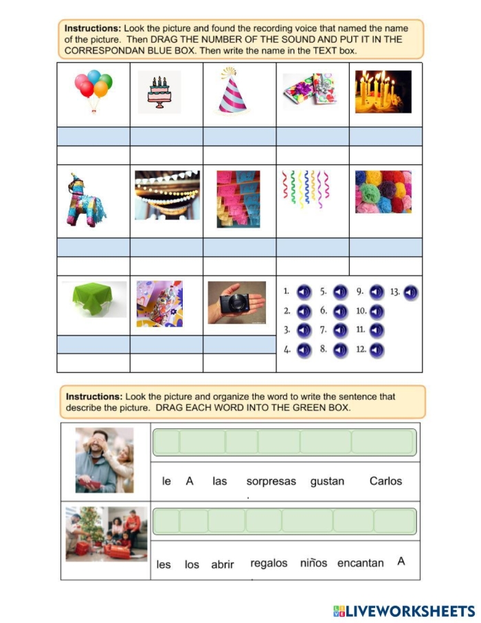 Spanish Word Fiesta subtraction worksheet for fourth grade students 24