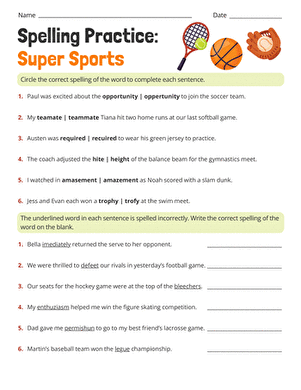 Fourth grade geography worksheet showing students how to fix spelling errors and homophones with squiggly lines 17