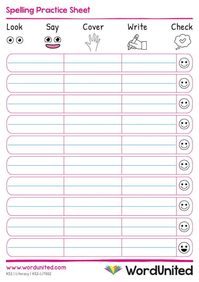 Sixth grade student completing spelling practice worksheet with music recital theme and word exercises