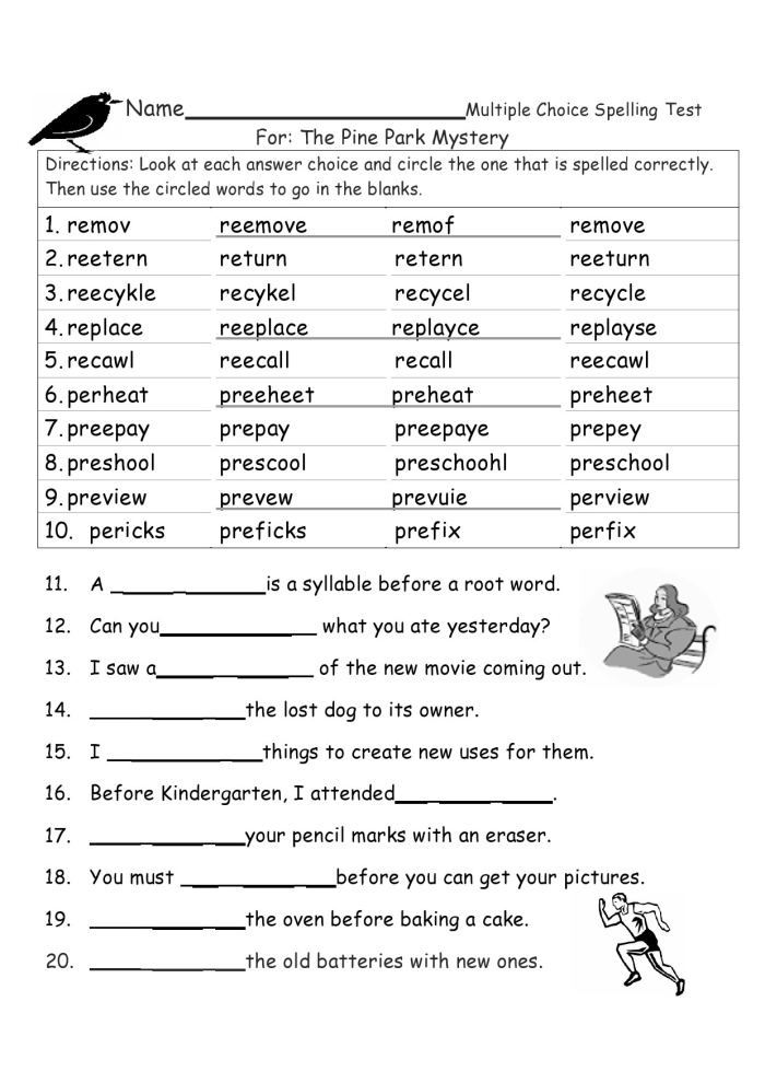 Engaging spelling activity sheet designed to enhance vocabulary skills in young learners Spelling Quiz worksheet for first graders focusing on geometry terms