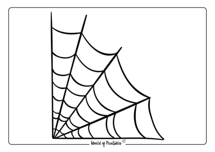 Halloween themed geometry worksheet featuring Simon the Spider and ninety degree angles Spider Web Angles worksheet for fourth grade geometry practice