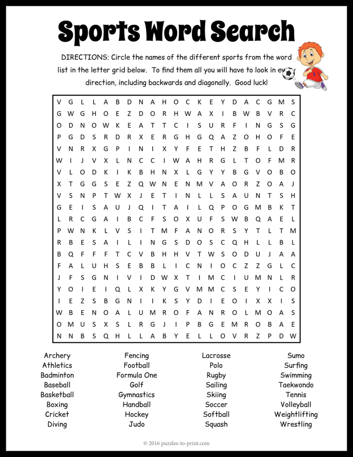 Engaging sports vocabulary puzzle for kids in second grade Sports word search worksheet designed for second graders to enhance vocabulary