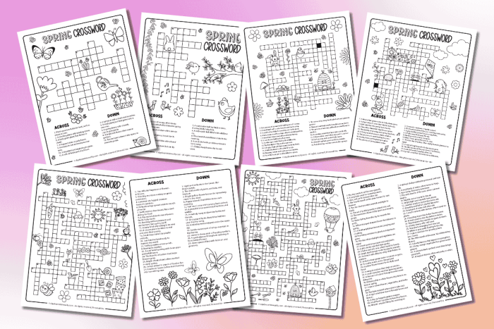 Spring Crossword Worksheet Grade 2 Life Science Activity 13 Second grade science student solving a spring themed bird and nature crossword puzzle
