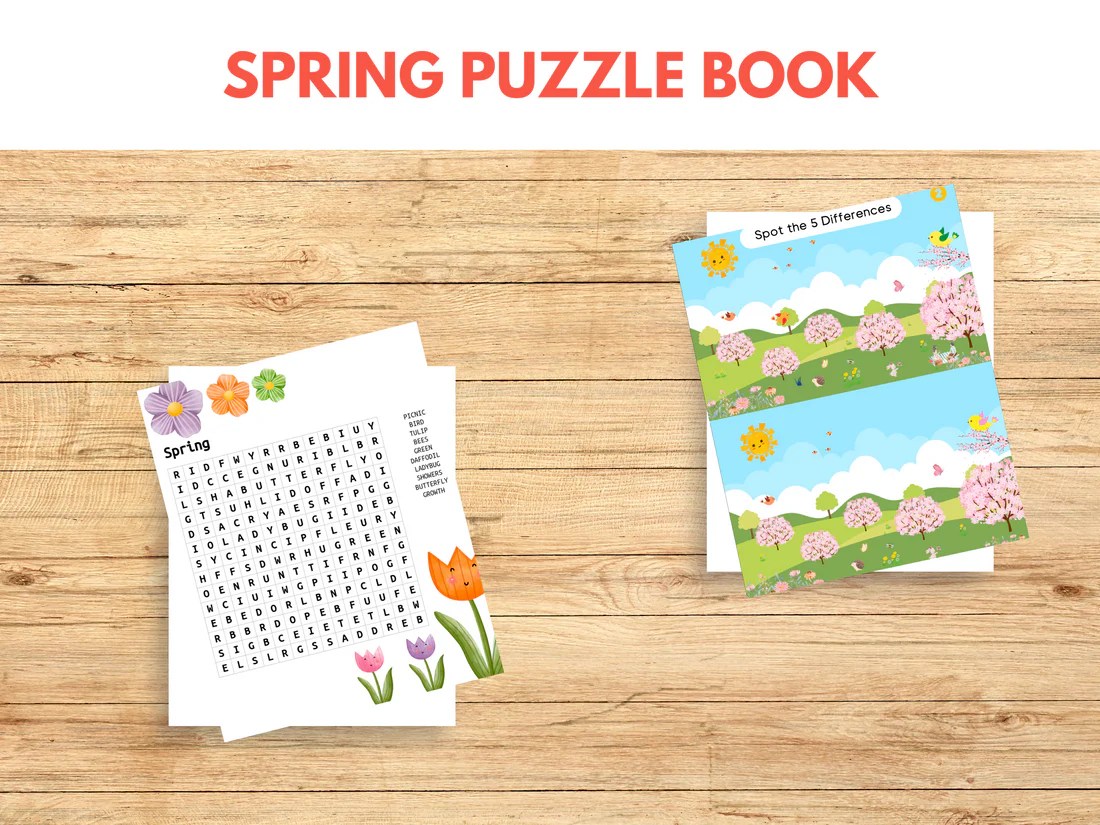 Decimals worksheet for First Grade Colorful Spring Find It! worksheet featuring a puzzle for first graders to match flowers by size and color. Engaging spring-themed activity for practicing decimals in a fun way.