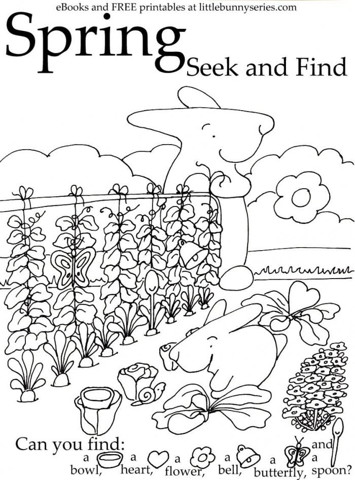 Spring-themed worksheet for teaching decimals with a fun flower matching activity Colorful Spring Find It! worksheet for first graders featuring a matching puzzle of flowers