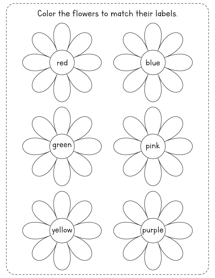 Multiplication worksheet for Second Grade Colorful spring flowers surround a crossword puzzle for second graders to enhance spelling and vocabulary skills. Engaging Spring Flowers Crossword worksheet for multiplication practice.